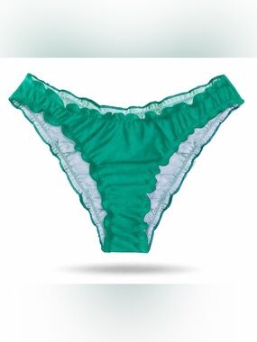 SHEIN Teal Ruched Back Bikini Bottoms | SIZE SMALL